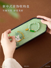 Decorative Jewelry Display Tray for Necklaces, Bracelets, and Small Items - Ideal for Photography and Retail