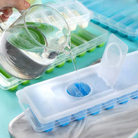 Cylindrical Ice Cube Tray Set for DIY Jelly and Bar Drinks, Easy Release Silicone Ice Molds