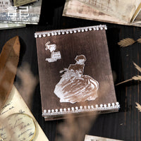 Jilv Yanji Life Series Fold-Out Notebook Vintage Hand-Painted Kraft Paper Journal