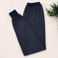Men's Plus Size High Waist Cotton Thermal Underwear Pants for Middle-Aged & Elderly