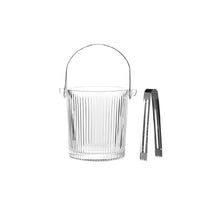 Glass Ice Bucket with Handle, Thickened Large Capacity Champagne Beer Cooler for Bar KTV Home Use