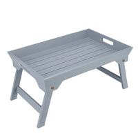 Wooden Foldable Laptop Bed Tray Table for Sofa Dorm Camping Picnic