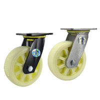 Heavy Duty Nylon Swivel Caster Wheels with Brake for Industrial Equipment and Carts