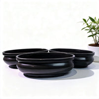 Thickened Tan Plastic Planter Pots for Succulents and Seedlings, Stackable Garden Flower Pots