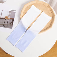 Unisex Gradient Ice Silk Sun Protection Arm Sleeves for Outdoor Cycling