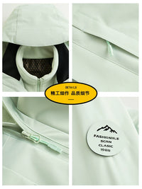 Straw Man 3-in-1 Detachable Waterproof Windproof Jacket for Men and Women