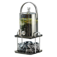 Selected Light Luxury Glass Cold Water Pitcher Set with Faucet, Large Capacity Fruit Tea Dispenser for Home Use