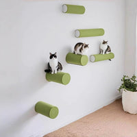 Wall-Mounted Cat Scratching Post with Climbing Board for Indoor Cats