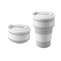 Portable Collapsible Silicone Coffee Cup for Travel and Office, Leak-Proof