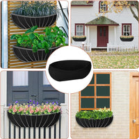Felt Trough Planter Bags Non-Woven Hanging Grow Bags for Garden Porch Balcony
