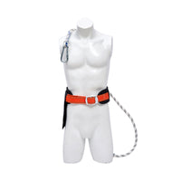 Single Waist Safety Harness for Fall Protection and Work Positioning