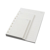 A5/A6/A7 6-Hole Loose Leaf Refill Paper for Notebooks, 45 Sheets Grid Lined Blank Dot