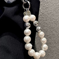Handmade Pearl Beaded Wrist Strap Lanyard for Phone Case & Keychains