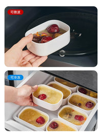 Baby Food Freezer Tray with Lid, Silicone Soup Cube Mold for Purees, Meat, and Broth, Reusable Storage Container for Infants