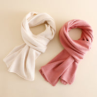 Women's Knitted Wool Scarf - Thickened Korean Style Neck Warmer