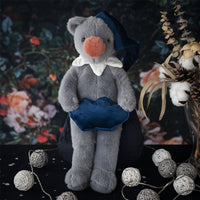 Dabron Clown Bear Plush Toy Doll, Cute Stuffed Animal for Birthday Gift, 42cm