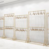 Heavy-Duty Double-Layer Garment Rack for Retail Display and Photography Studios