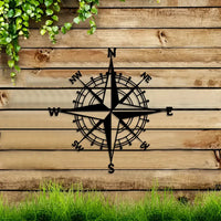 Nautical Compass Wall Decor Metal Art Hanging Ornament