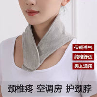 Neck Warmer Shawl with Pockets for Cervical Spine Support and Cold Protection