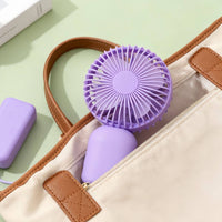 Portable USB Rechargeable Handheld Mini Fan for Desk and Travel