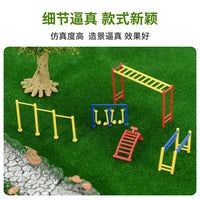 Miniature Playground Slide Model for DIY Micro Landscape Decor