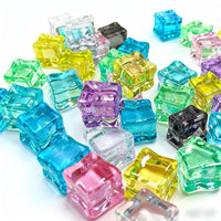 18mm Artificial Ice Cubes for Photography Props, Display, Fish Tank Decor, and DIY Crafts
