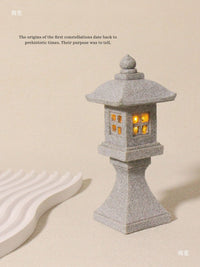 Japanese Zen Garden Stone Lantern Ornament for Micro Landscape Aquarium Bonsai Decor