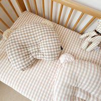 Muji-Style Washed Cotton Pet Pillow for Dogs and Cats - Cartoon Bear Neck Support and Sleep Aid