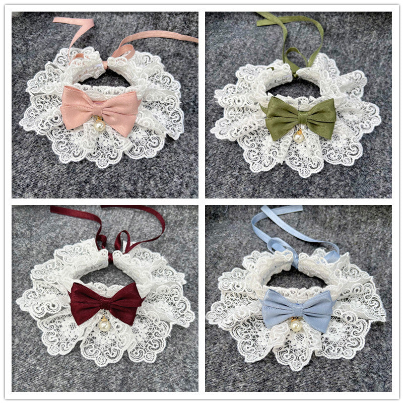 Pet Bandana Scarf for Dogs and Cats - Adjustable Bib Collar with Bell