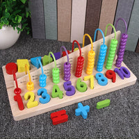 Educational Wooden Number Shape Puzzle Board for Toddlers, Montessori Learning Toy for Early Development