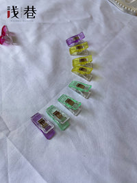 Multipurpose Sewing Clips for Fabric, Crafting, and Binding - Strong Plastic Assorted Colors