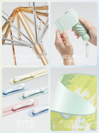ZUO DU UV Protection Cooling Pocket Umbrella for Sun and Rain