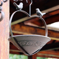 American Retro Cast Iron Hanging Bird Feeder Garden Ornament