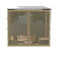 Outdoor Gazebo Mosquito Netting for Patio and Garden, Thickened Mesh Screen for Sunshade Canopy and BBQ Shelter