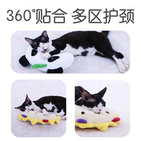 GiGwi Pet Comfort Pillow for Cats and Dogs, Washable Neck and Chin Support