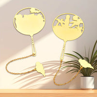 Sanya Hainan Themed Metal Bookmark with Hollow-out Design, Souvenir for Travel Enthusiasts
