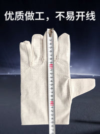 Heavy-Duty Canvas Work Gloves with Full Lining for Welding and Mechanical Protection