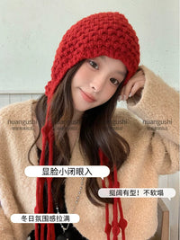 Crochet Hollow Knit Beanie for Women, Breathable Thin Headwear for Travel & Vacation