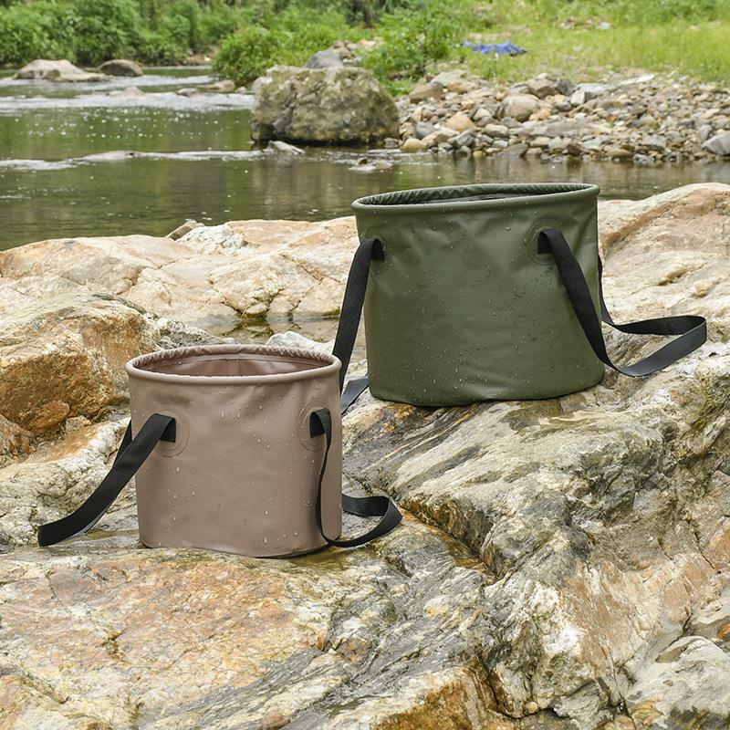 Portable Folding Water Bucket for Outdoor Camping Fishing Car Storage