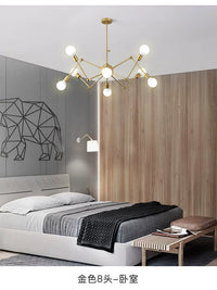 Nordic Industrial Style Spider Chandelier for Living Room, Loft, and Commercial Spaces