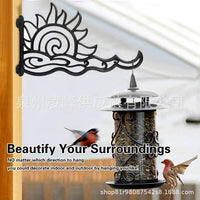Cast Iron Wall Mounted Plant Hanger for Outdoor Baskets Wind Chimes and Lanterns