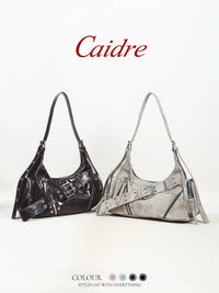 Caidre Retro Wasteland Style Shoulder Bag for Women - New 2026 Commuter Crossbody Handbag