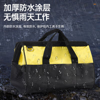 Heavy-Duty Canvas Electrician Tool Bag with Large Capacity, Portable Handheld for Repair and Woodworking