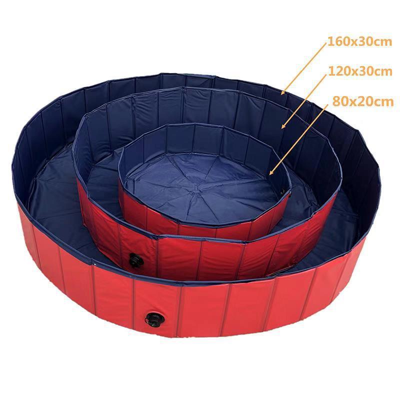 Foldable PVC Pet Bathing Pool for Dogs and Cats, Portable Outdoor Pet Swimming and Grooming Tub