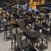 LED Illuminated Bar Table and Chair Set for Pubs, KTV, Nightclubs, and Lounges