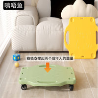 Kids Sensory Integration Training Scooter Board Early Education Vestibular Balance Toy for Home Kindergarten Outdoor Play