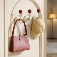 Suction Cup L-Shaped Hooks for Doors, Walls, Wardrobes, and Bathrooms - Hat and Coat Organizer