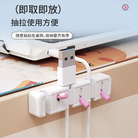 Wall-Mounted Toggle Switch Cable Organizer for Desktop and Car
