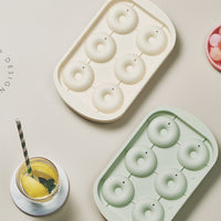 2026 New Donut Ice Cube Tray Mold Food-Grade Ice Maker with Lid Cute Kitchen DIY Ice Block Tool