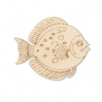 Kids' DIY Wooden Fish Craft Kit for Painting & Decorating, Kindergarten Activity Supplies